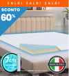 Topper singolo,Piazza e Mezza, Matrimoniale  hi-tech memory foam